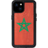 Morocco Flag Distressed iPhone 15 Plus Waterproof Case